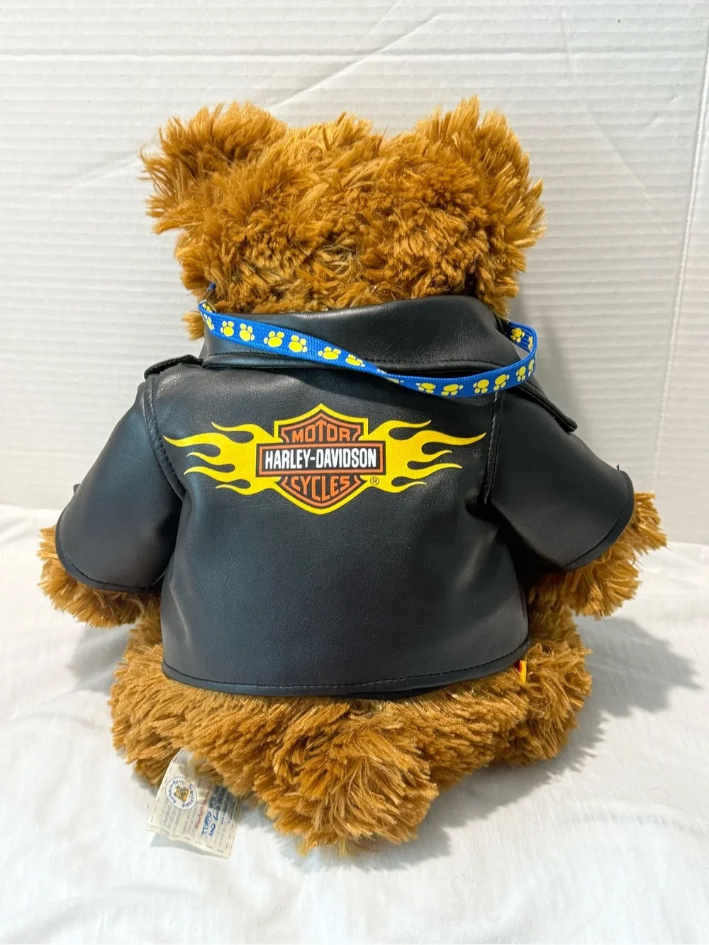 Harley-Davidson Build-A-Bear Brown Plush  with Black Biker Jacket